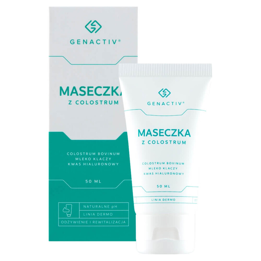 Genactiv, mascarilla facial de calostro, 50 ml