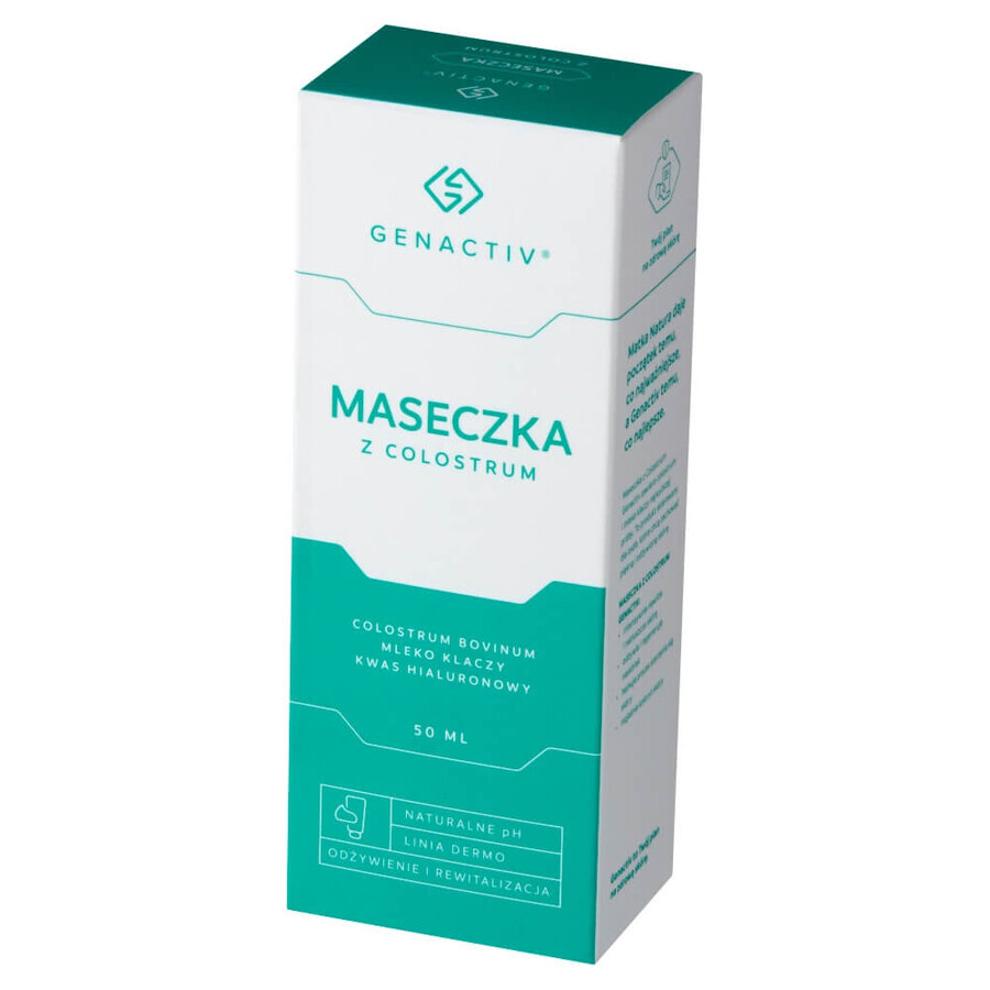 Genactiv, mascarilla facial de calostro, 50 ml