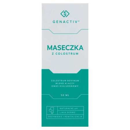 Genactiv, mascarilla facial de calostro, 50 ml