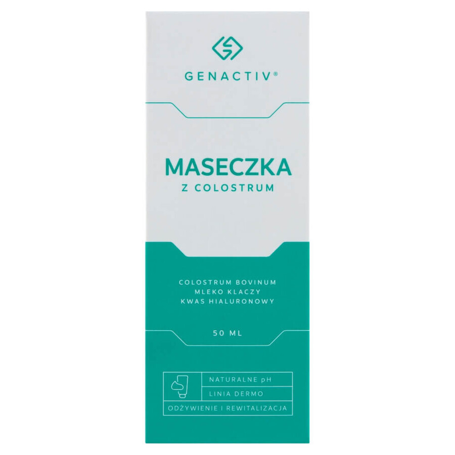 Genactiv, mascarilla facial de calostro, 50 ml