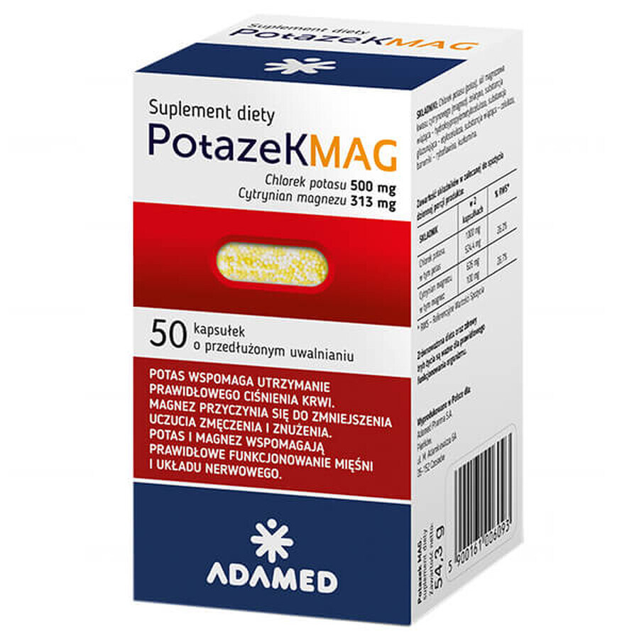 Potazek MAG, 50 capsules