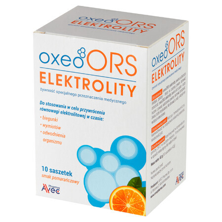 Oxeo SRO Electrolitos sabor naranja 4,2 g x 10 sobres