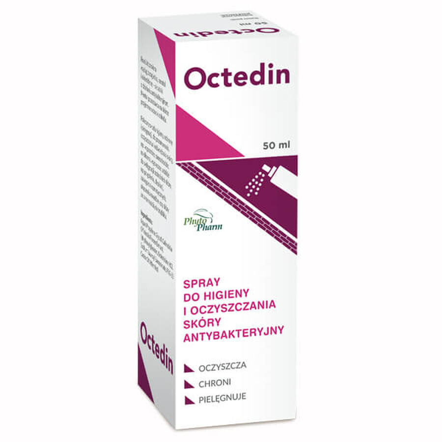 Octedin, spray for hygiene and skin cleaning, antibacterial, 50 ml