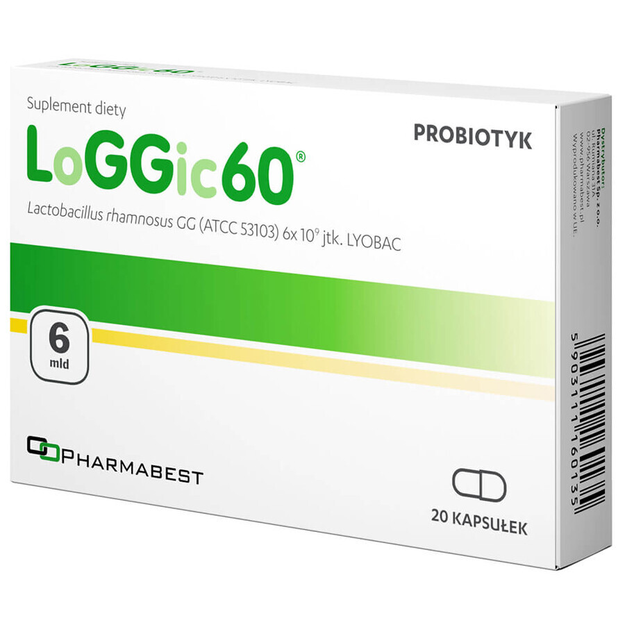 Pharmabest LoGGic60, 20 cápsulas