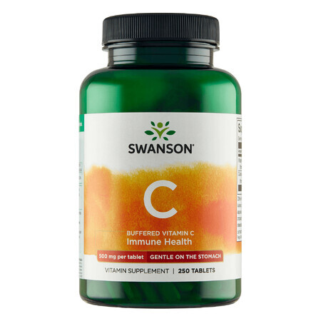 Swanson C, gebufferde vitamine C 500 mg, 250 tabletten