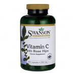 Swanson C, vitamina C 500 mg con rosa silvestre, 250 cápsulas