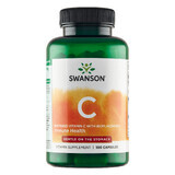 Swanson C, vitamina C tamponada 500 mg con bioflavonoides, 100 cápsulas