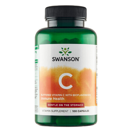 Swanson C, vitamina C tamponată 500 mg cu bioflavonoide, 100 capsule