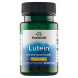 Swanson Lutein, luteína 10 mg, 60 cápsulas de gel