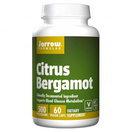 Jarrow Formulas Citrus Bergamot, naranja bergamota, 60 cápsulas vegetales