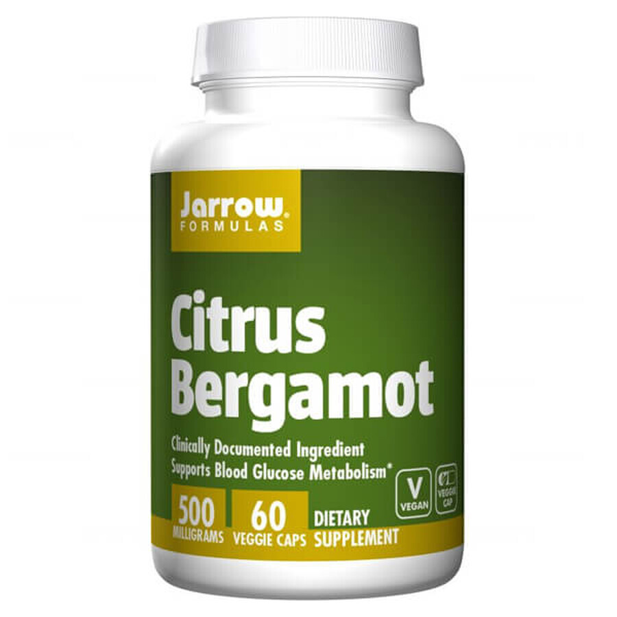 Jarrow Formulas Citrus Bergamot, naranja bergamota, 60 cápsulas vegetales