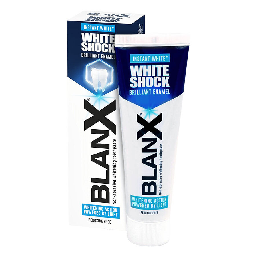 BlanX White Shock, lichtaktivierte Aufhellungszahnpasta, 75 ml