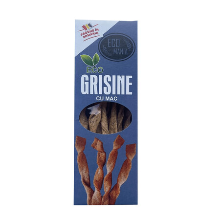 Grisine Bio mit Mohn, 125 g, Ecomania