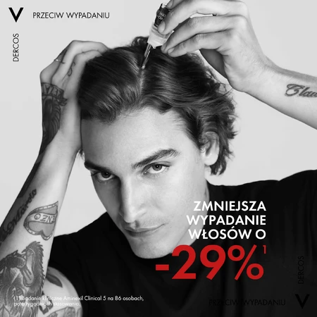 Tratament împotriva căderii părului pentru bărbați Dercos Aminexil Clinical 5, 21 fiole x 6 ml, Vichy