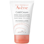 Avene Cold Cream, crema mani concentrata, pelle secca e danneggiata, 50 ml