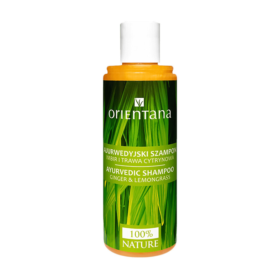 Orientana, champú capilar ayurvédico, jengibre y limoncillo, 210 ml