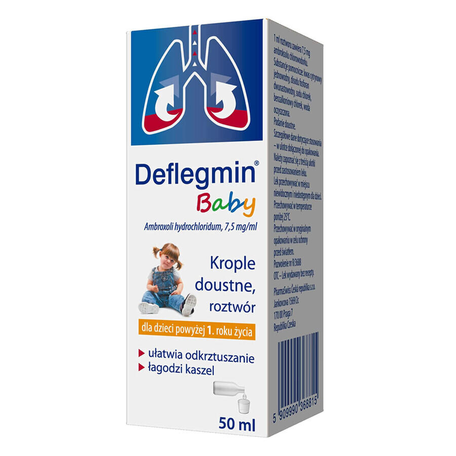 Deflegmin Baby 7,5 mg/ml, gocce orali, 50 ml