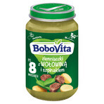 BoboVita Lunch, patate con manzo e spinaci, dopo 8 mesi, 190 g