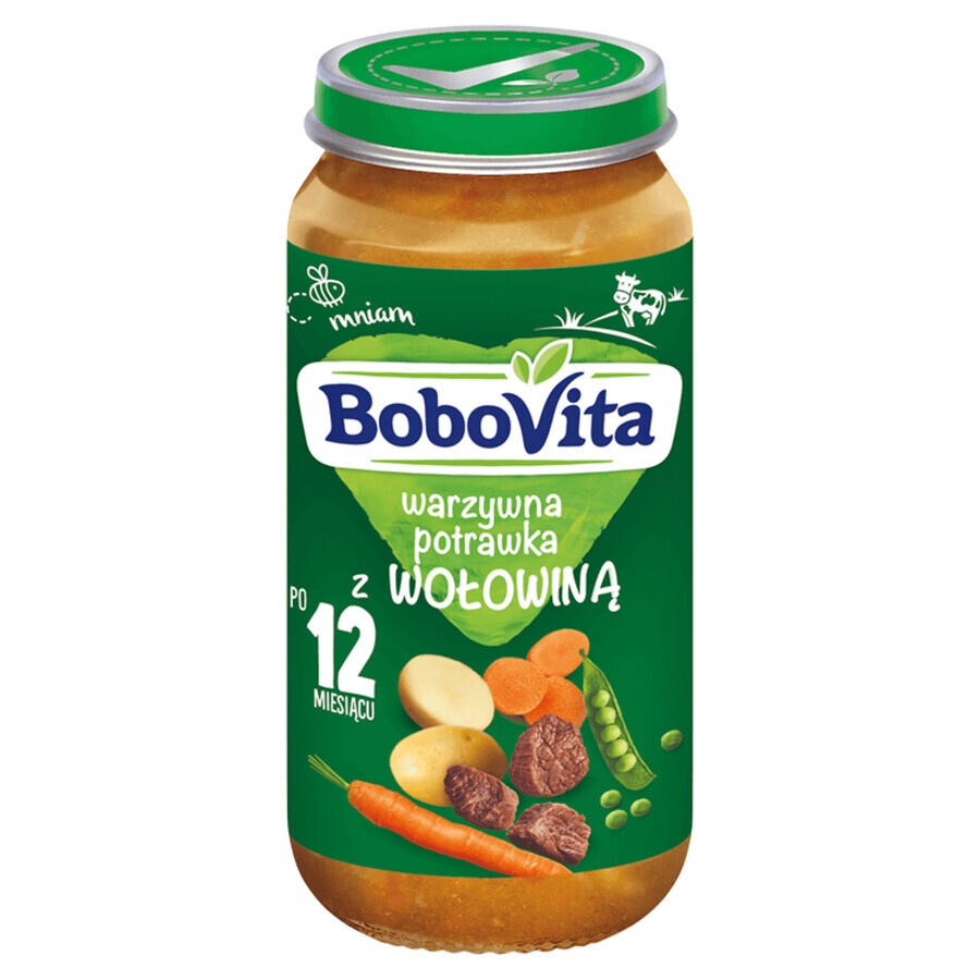 BoboVita Dinner, ragoût de légumes au bœuf, après 12 mois, 250 g