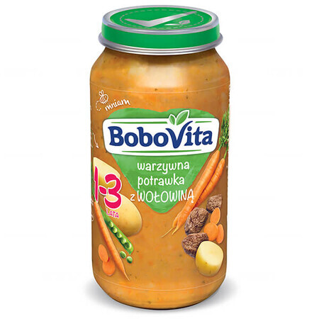 BoboVita Dinner, ragoût de légumes au bœuf, après 12 mois, 250 g