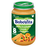 BoboVita Dessert, pommes, abricots et pêches avec biscuit, après 8 mois, 190 g