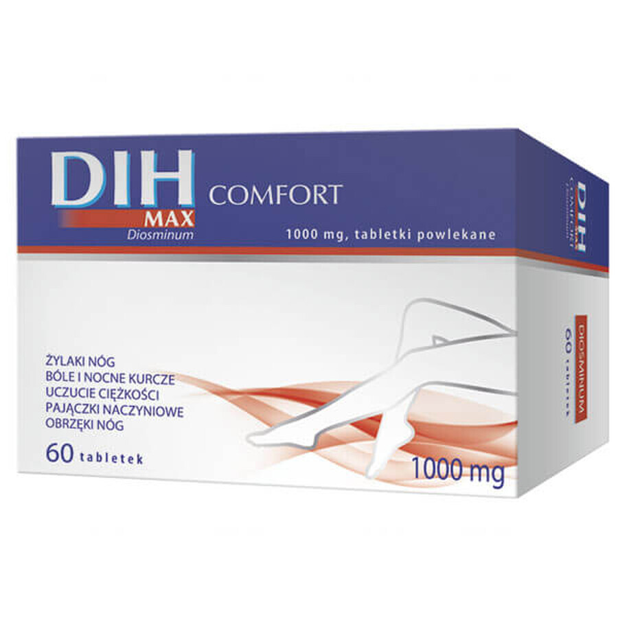 DIH Max Comfort 1000 mg, 60 comprimate filmate