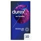 Durex Intense, preservativos con gel estimulante, acanalados con tachuelas, 10 piezas