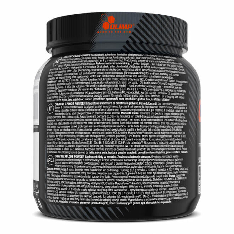 Olimp Creatine Xplode Polvo, sabor naranja, 500 g