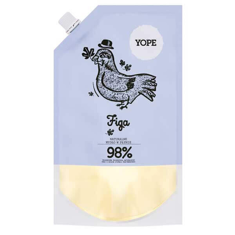 Yope Fig, natural liquid hand soap, refill, 500 ml