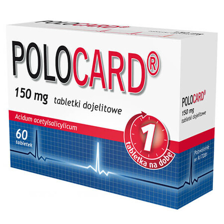 Polocard 150 mg, 60 comprimate enterale