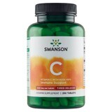 Swanson C, vitamine C 500 mg avec cynorrhodon, 250 comprimés à libération prolongée