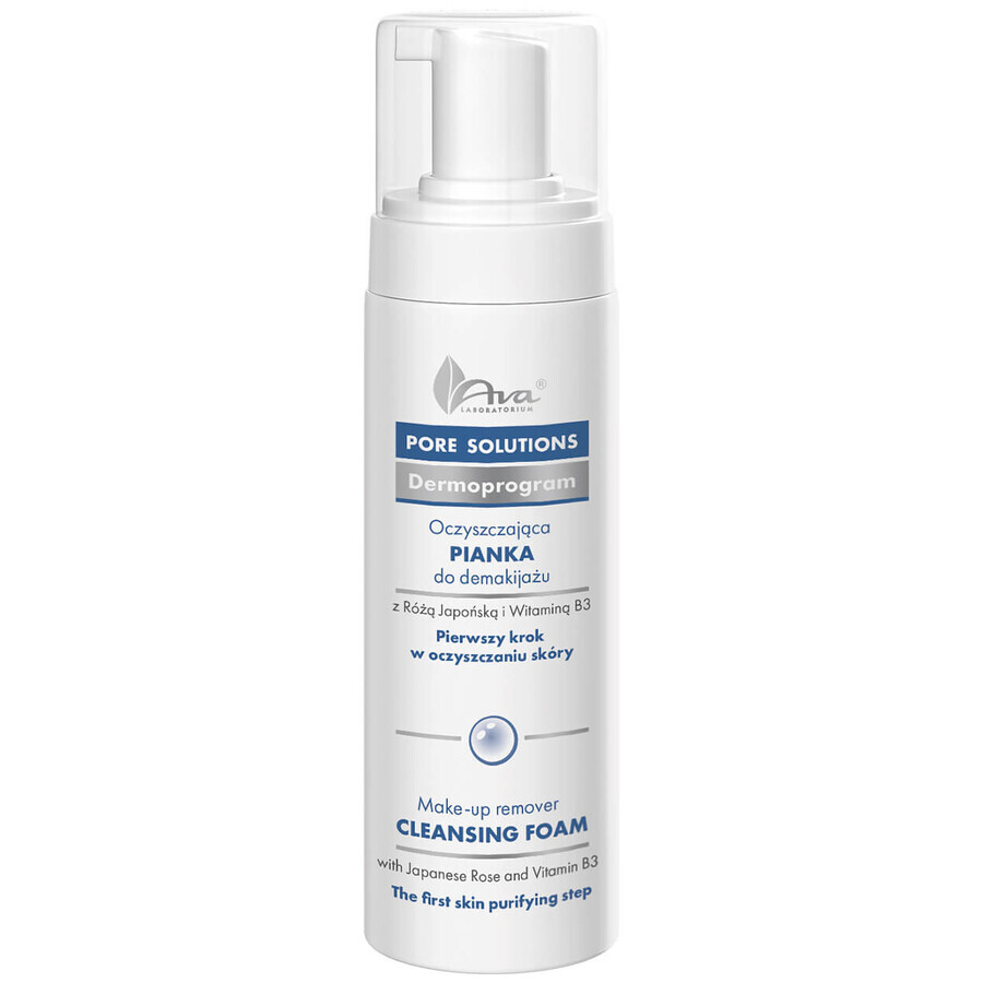 AVA Pore Solutions, espuma limpiadora para desmaquillar, 150 ml