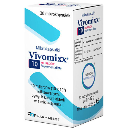 Vivomixx Microcápsulas 10 mil millones, 30 unidades