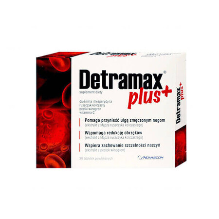 Detramax Plus, 30 comprimidos recubiertos con película.