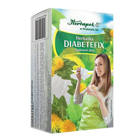 Herbapol Diabetefix, té, 2 g x 20 sobres