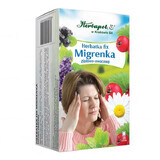 Herbapol Migrenka, té reparador de hierbas y frutas, 2 gx 20 sobres