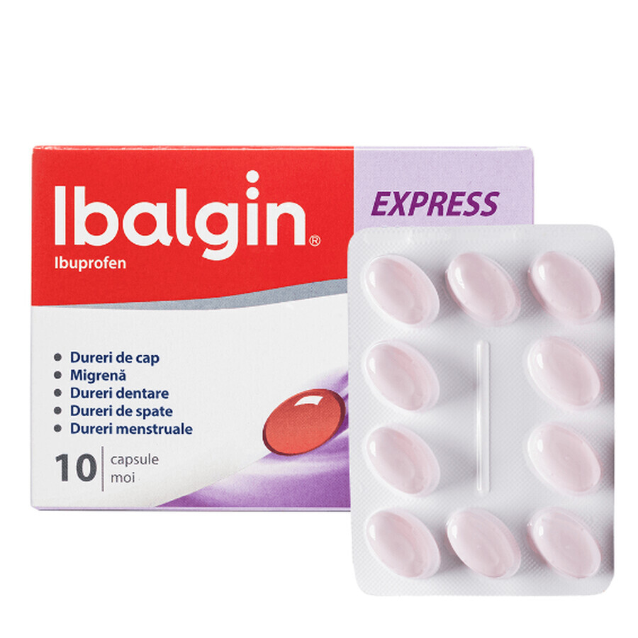 Ibalgin Express 400 mg, 10 gélules, Sanofi