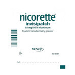 Nicorette Invisipatch 15 mg/16 h, transdermal system, patch, 7 pieces