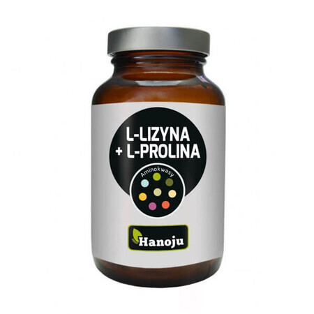 Hanoju L-lysine + L-proline, 90 capsules