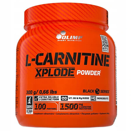 Olimp, L-Carnitine Xplode Poudre, saveur orange, 300 g