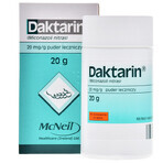 Daktarin 20 mg/ g, polvo medicinal para pulverizar sobre la piel, 20 g