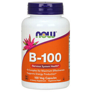 Now Foods B-100, complejo de vitamina B, 100 cápsulas