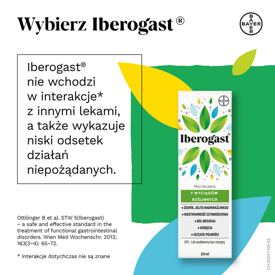 Iberogast, líquido oral, 20 ml