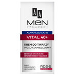 AA Men Advanced Care Vital 40+, crema facial antiarrugas, 50 ml