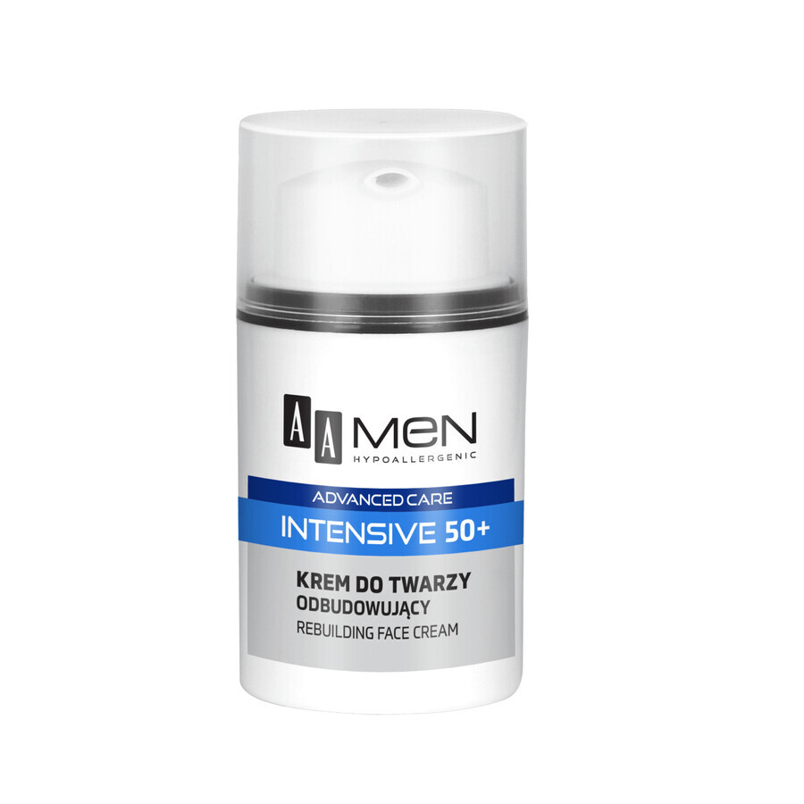 AA Men Intensive 50+, crema facial reconstructora, 50 ml