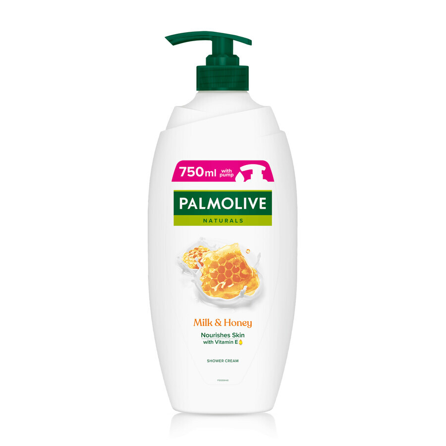 Palmolive Naturals, gel de ducha cremoso, leche y miel, 750 ml