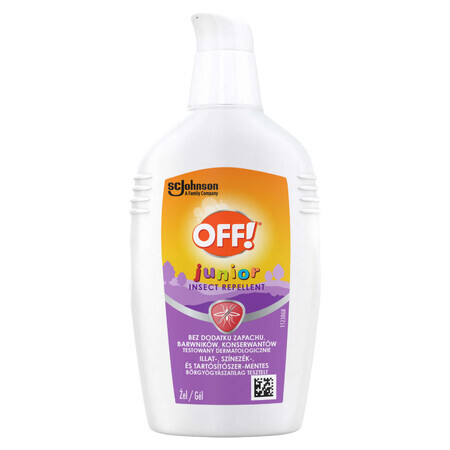 OFF! Junior, mosquito repellent gel for children over 2 years old, with icaridin, 100 ml