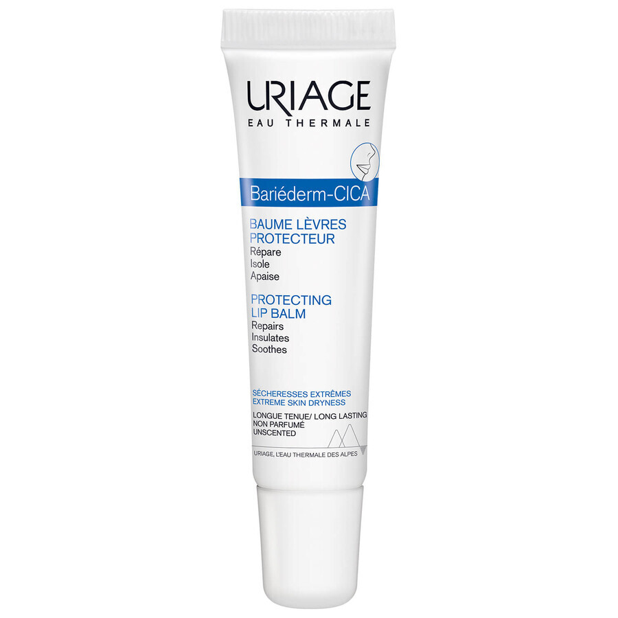 Uriage Bariederm, bálsamo protector para labios agrietados, 15 ml