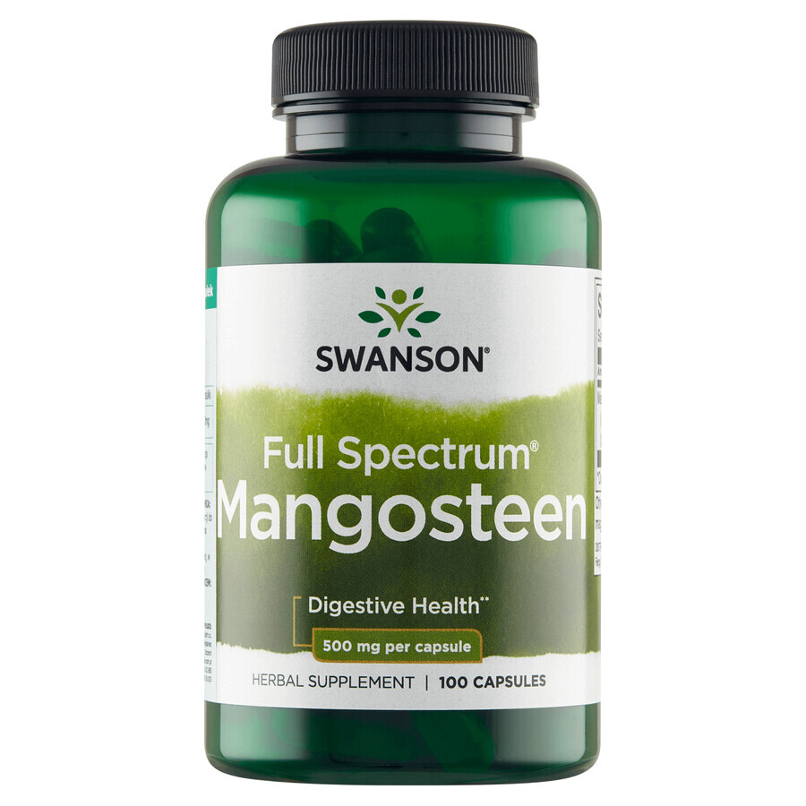 Swanson Volledig Spectrum Mangosteen, mangosteen, 100 capsules