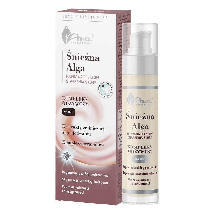 Ava Snowy Alga, complejo nutritivo de noche, 50 ml